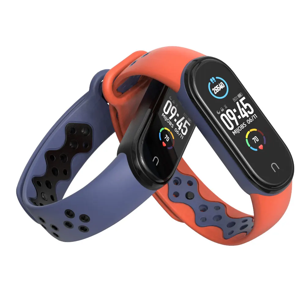 สำหรับ Xiaomi Mi 6 7สายซิลิโคนสายรัดข้อมือสำหรับ Mi Band 5 Pulseira Opaska Miband 4 3 5 6 7สายรัดข้อมือสำหรับ Amazfit Band 5