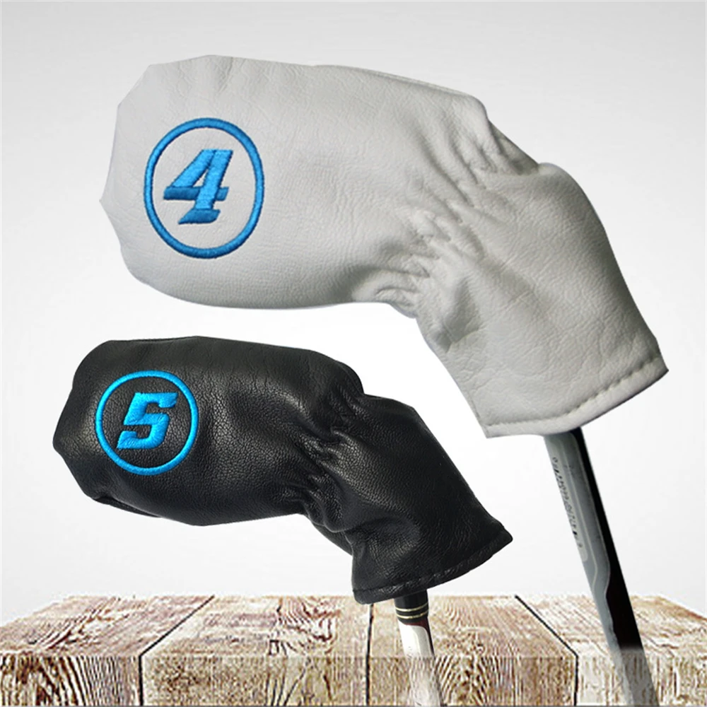 

9 Pcs/set Golf Iron Headcover, Waterproof Embroidered Number 456789 SW PW AW, Soft PU Plush Inner, Golf Iron Club Head Covers