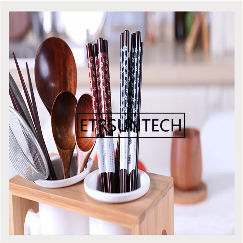 100Pairs Natural Wooden Chinese Chopsticks Reusable Tableware Dinning Korean Japanese Style Sushi Tools Food Chopstick Wholesal