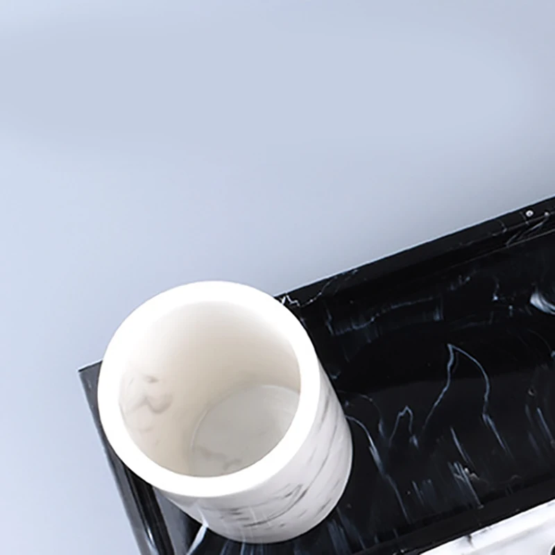 Vanity Tray Black Bathroom Vanity Countertops Toilet Tank Storage Tray, New Home Marble Stone Vanity Tray, Organizer Tray for Cl
