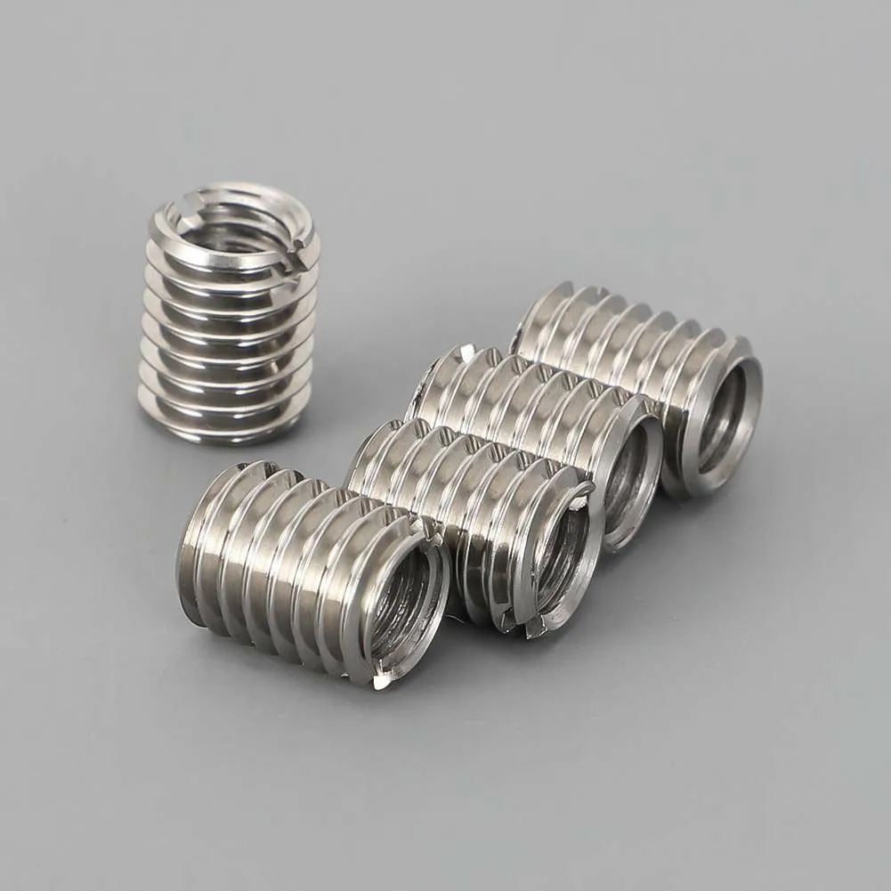 10Pcs/pack Stainless Steel Thread Adapters Convert M8 8mm Male To M6 6mm Female Hardware Fasteners Threaded Reducer Insert