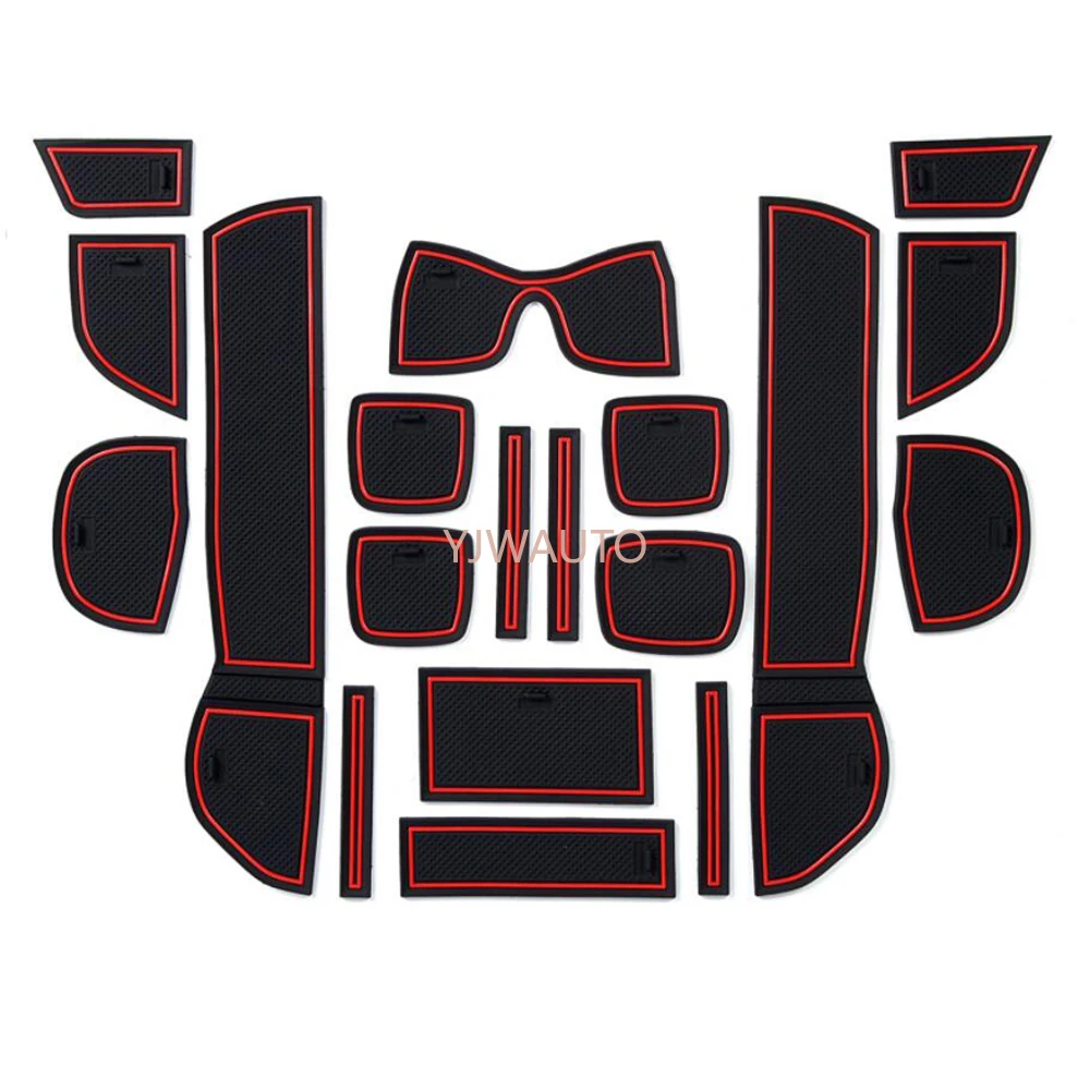 

Door Slot Mat for Honda JAZZ FIT 2008-2013 Gate Groove Cushion Car Door Rubber Cup Holder Mats Anti-slip Carpets Position