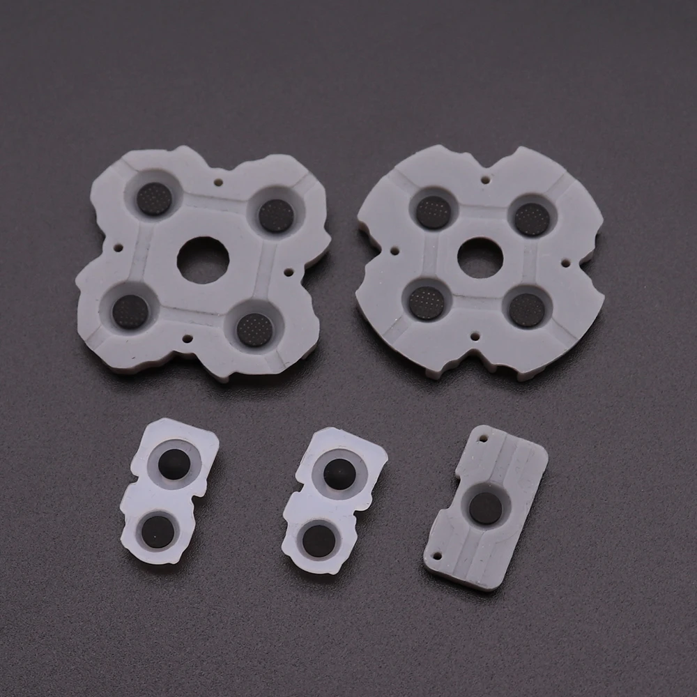 TingDong 1set LR Conductive Rubber Pads For PS5 Controller Buttons Contact Rubber Conductive Silicone Rubber for ps5