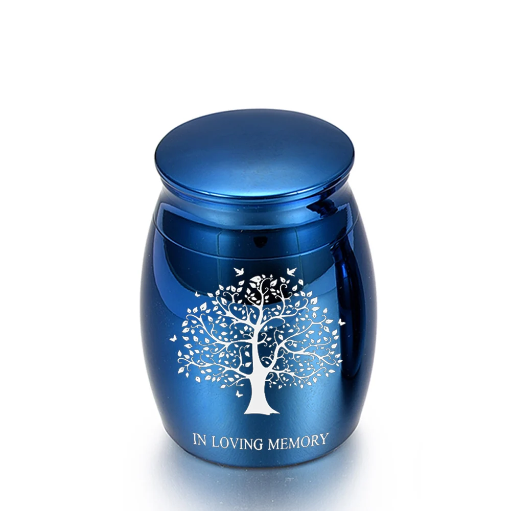 Personalized custom cremation urn tree of life ashes jar keepsake funeral memorial ash holder memorial to beloved human or pet
