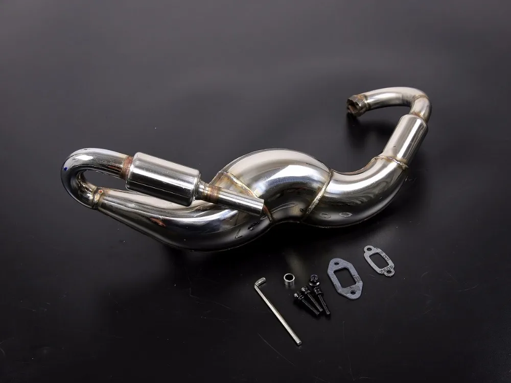 

new design Metal exhaust pipe silencer for 1/5 HPI Rovan KM BAJA 5B 5SC 5T PARTS