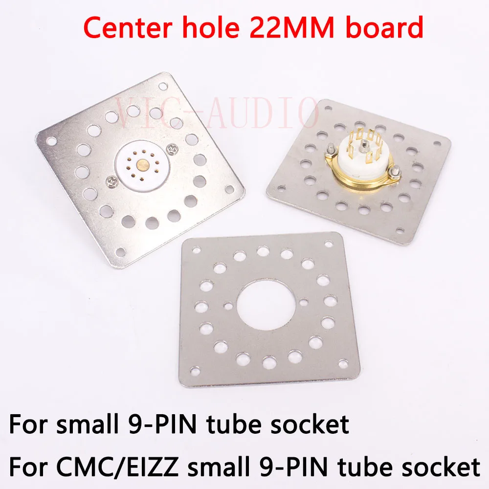 1PC Vacuum Tube Shock Proof Iron Plate Tube Socket Mounting Plate 6CA7 6550 6SN7 2A3 300B KT88 EL34  Hifi Audio Tube Amplifier