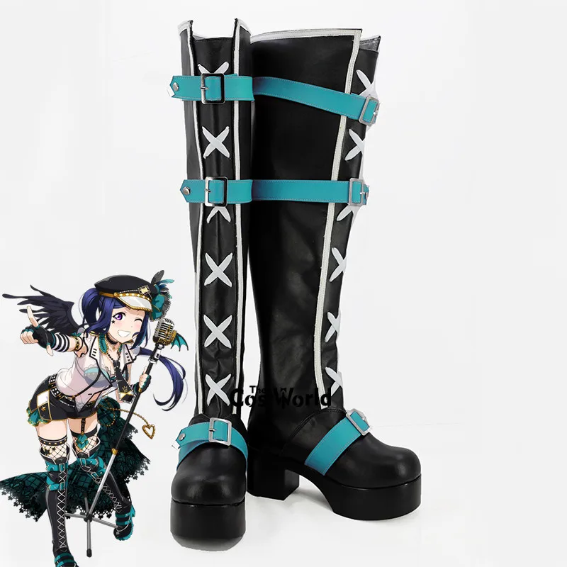 

LoveLive!Sunshine!! Aqours Punk Rock Awaken Matsuura kanan Anime Customize Cosplay Shoes Boots