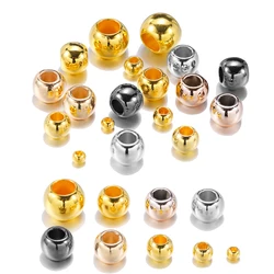 50-100pcs 4 6 8 10 12mm Ball Big Hole Round Beads CCB Loose Spacer Beads For DIY Jewelry Making Accessories (Not Metal)