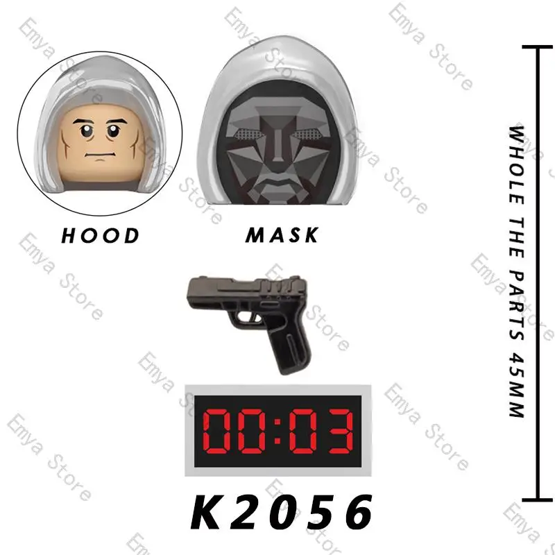 KDL808 Hot TV Movie Round Six Game Buliding Blocks Action Figures Accessories Heads Mask Kids Educational Toys Birthday Gifts