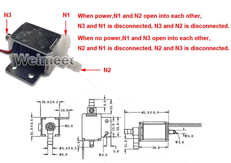 Magnetventil 1pcs Pneumatik — Detail 1