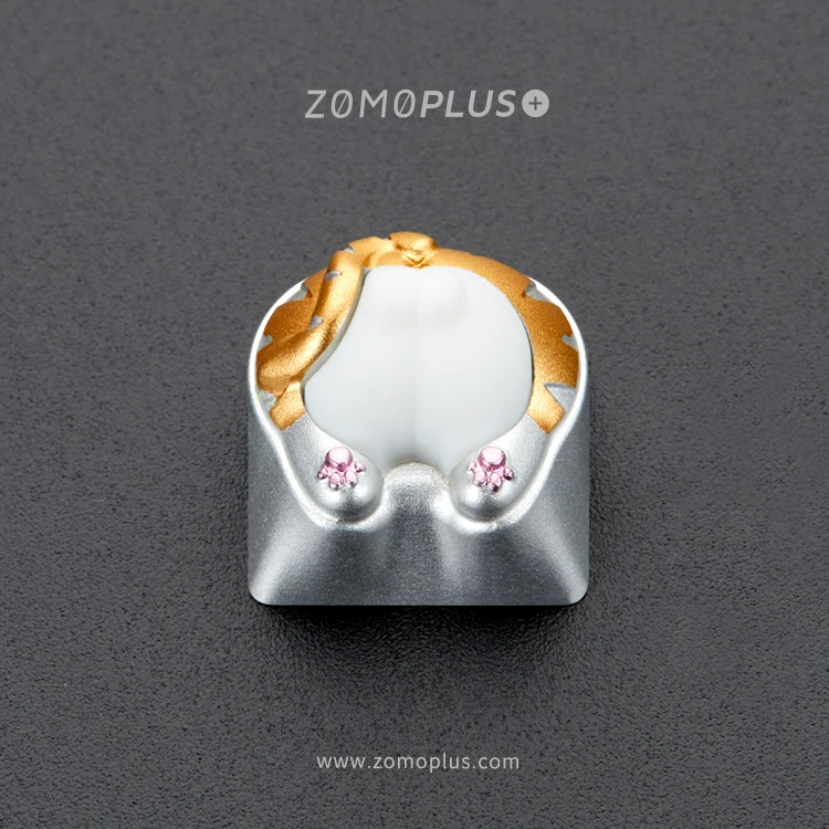 

1pc zomo Aluminum & Cat fart Keycap cat pad CNC anodized aluminum body Compatible with Cherry MX switches