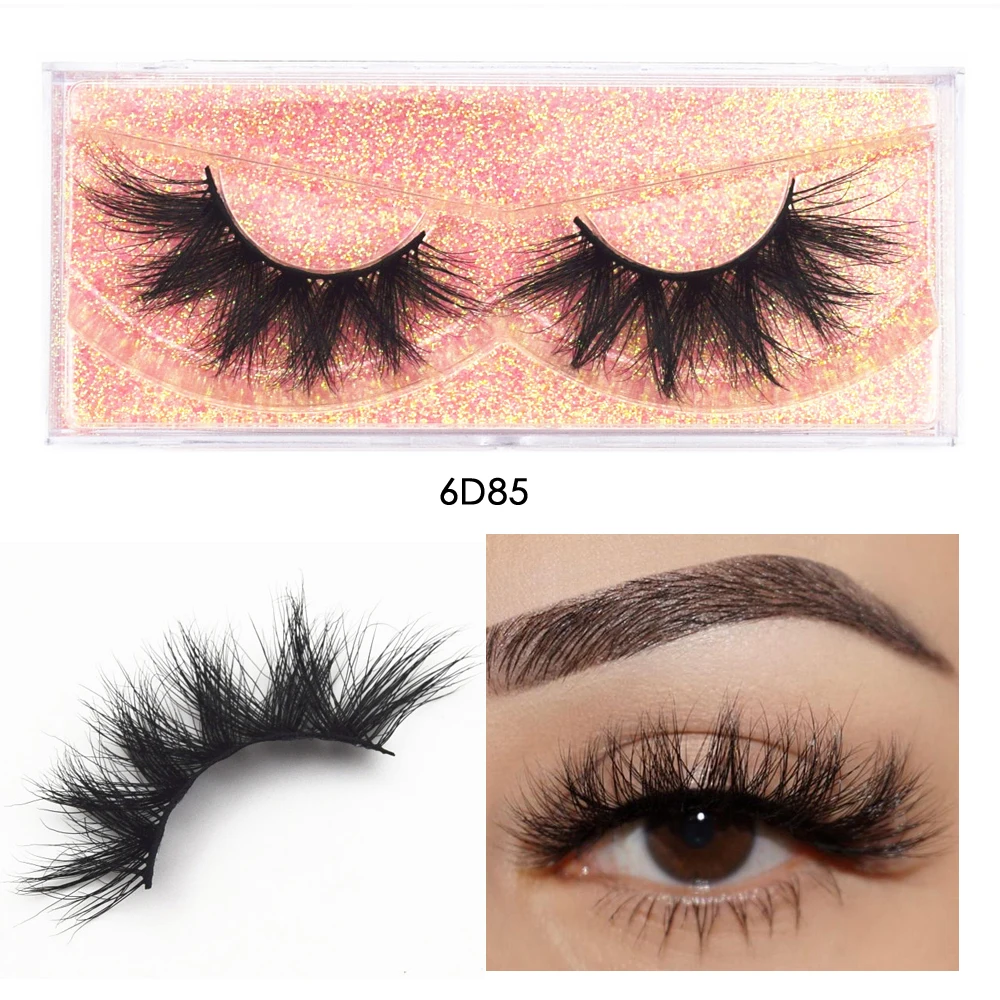 10 pairs 6D Mink Eyelashes Fluffy Dramatic Eyelashes Makeup Wispy Mink Lashes Natural Long False Eyelash Thick Fake Lashes 6D85