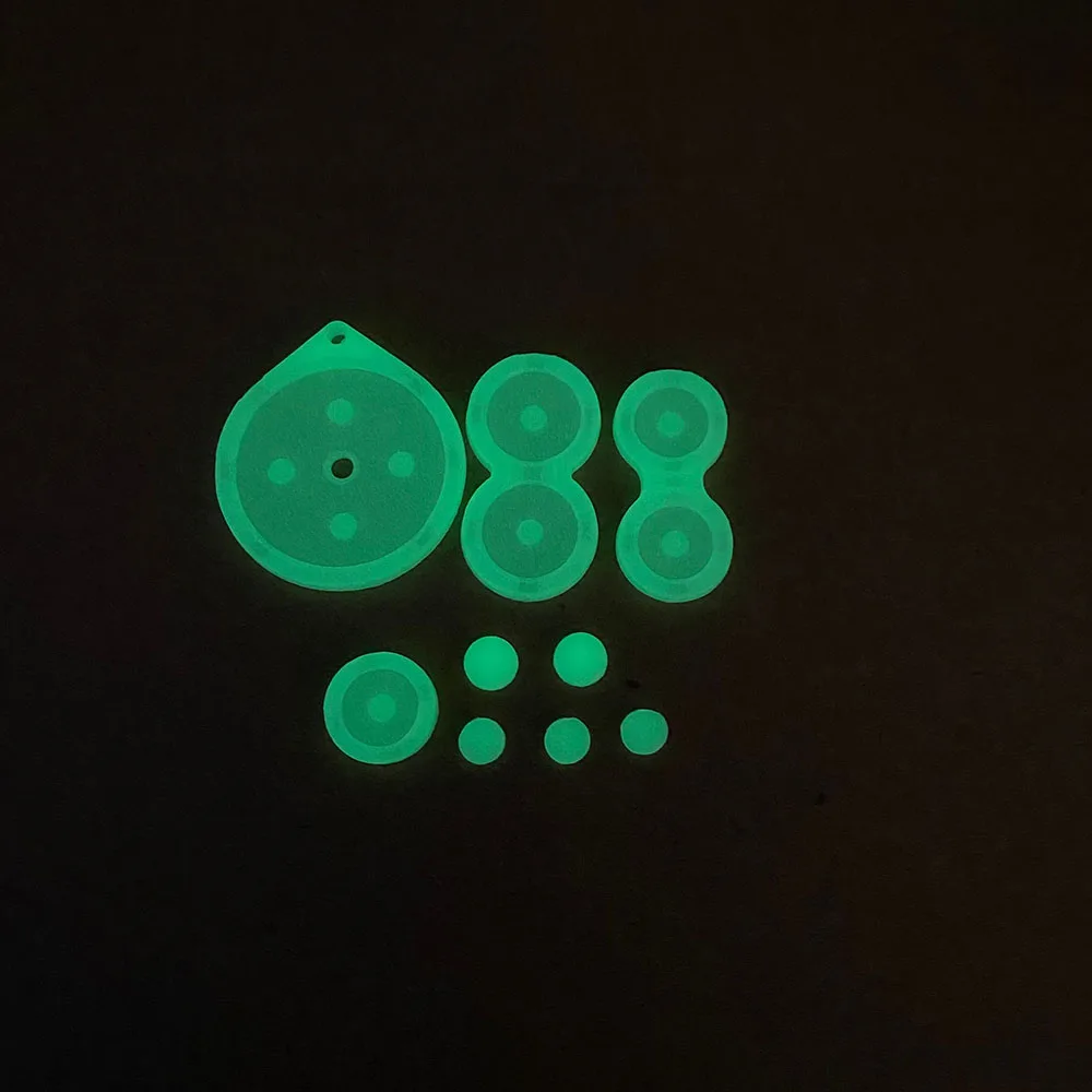 Luminious-وسادات تلامس من السيليكون وأزرار لجهاز Game Boy Advance SP SP و GBA SP وغطاء لولبي
