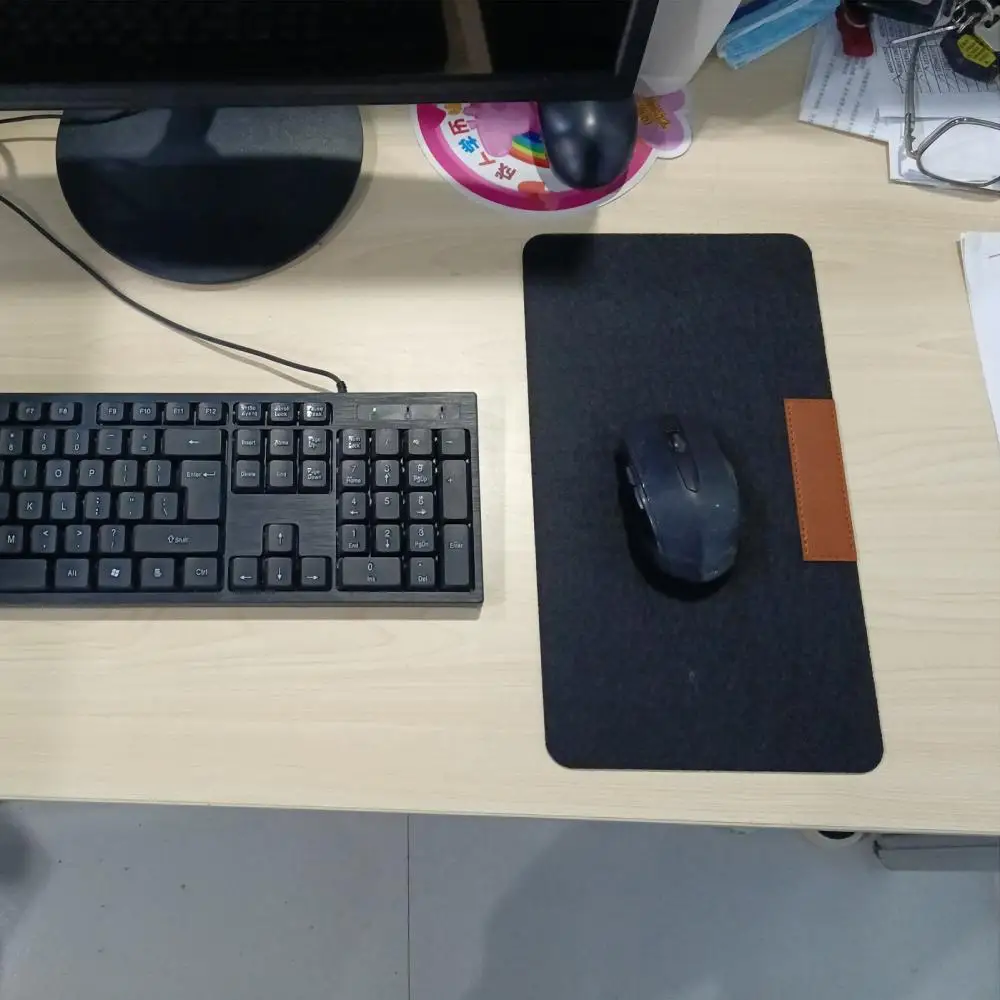 Multi-Functional ขนาดใหญ่ Felt Gaming Mouse Pad โต๊ะทำงานแล็ปท็อปแป้นพิมพ์