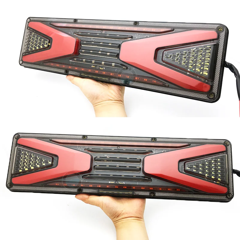 2 PCS  24V Truck LED Rear Tail Light trailer Warning Lights Rear Taillight stop lorry bus brake reverse turn indicator lamp.