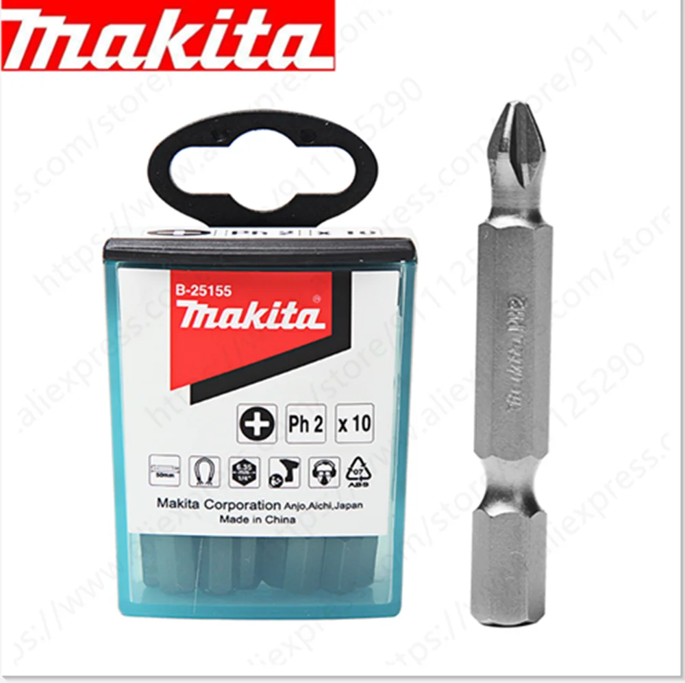 

Makita 10 шт. PH2 50 мм NZ магнитные бит