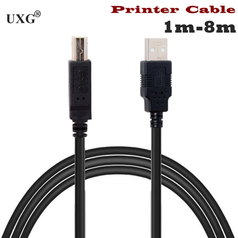 USB 2.0 Type-c Print Type A to B Male to Male Printer Cable 3m 5m 8m For Canon Epson HP ZJiang Label Printer DAC USB Printer