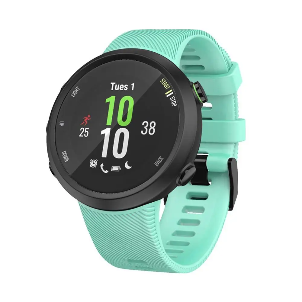 Correa de silicona suave para reloj Garmin Forerunner 45, correa de repuesto deportiva, pulsera inteligente, 20mm