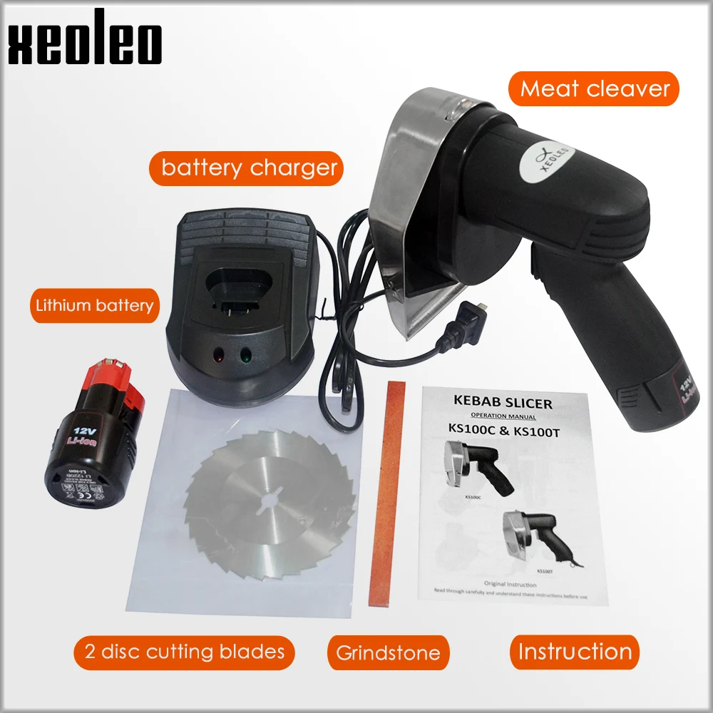 XEOLEO 12V Kebab slicer Türkiy Meat cleaver li-ion Charging Cordless Slicer Shawarma gyros cutter Middle east Kebab Cutter