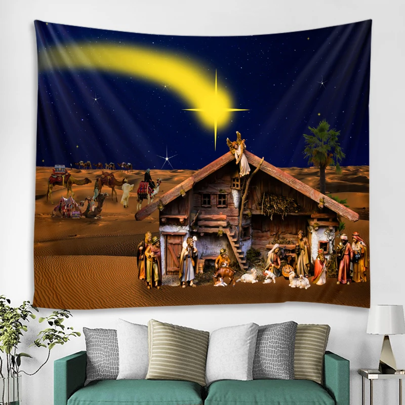 World famous paintings decorative tapestry Jesus God decorative tapestry bedroom living room decoration mandala Bohemian hippie