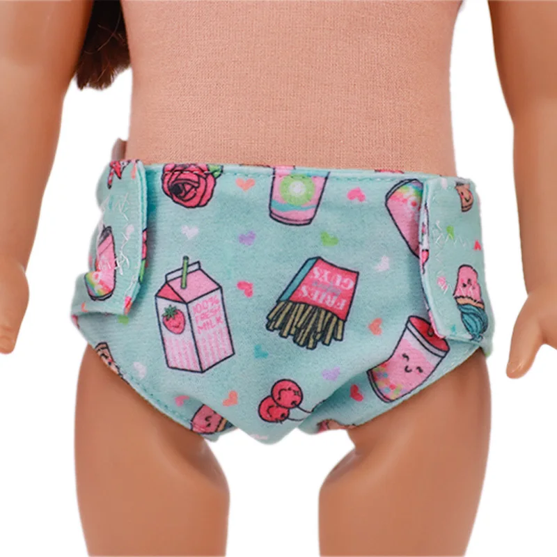 Roupa de boneca roupa interior nossa geração para 18 Polegada american doll & born bebê boneca roupas 43 cm, bebê roupas de natal boneca fraldas