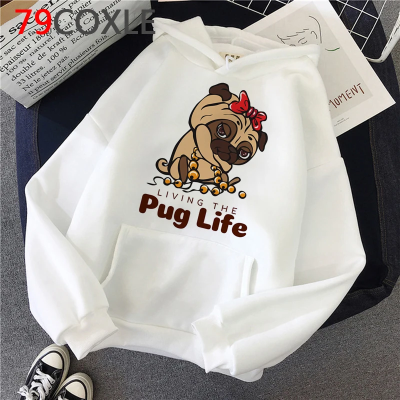 Pug Dog French Bulldog Pugs hoodies women grunge graphic  women clothing hoddies Korea Oversized