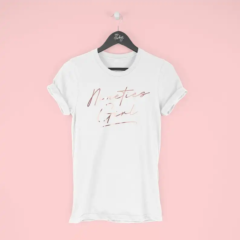 Rose Miss Jin nineties girl's 30th birthday T-shirts 1990 summer round neck of her  100% cotton custom name Year