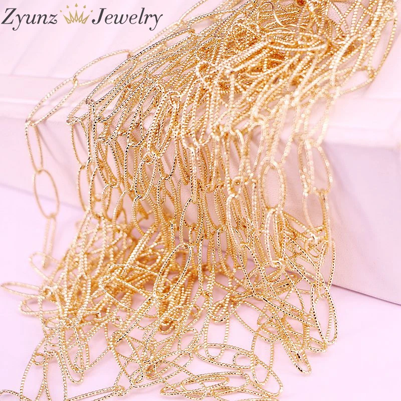 5 meter, Gold Farbe Oval Form Ketten Groß Fit Armbänder Halskette Erkenntnisse Link Kette Für DIY Schmuck Machen