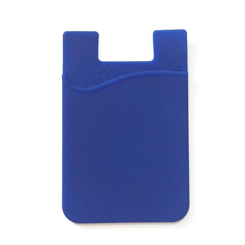 Porta carte di credito universale per porta carte di credito in Silicone elasticizzato elasticizzato a doppia tasca da 3M