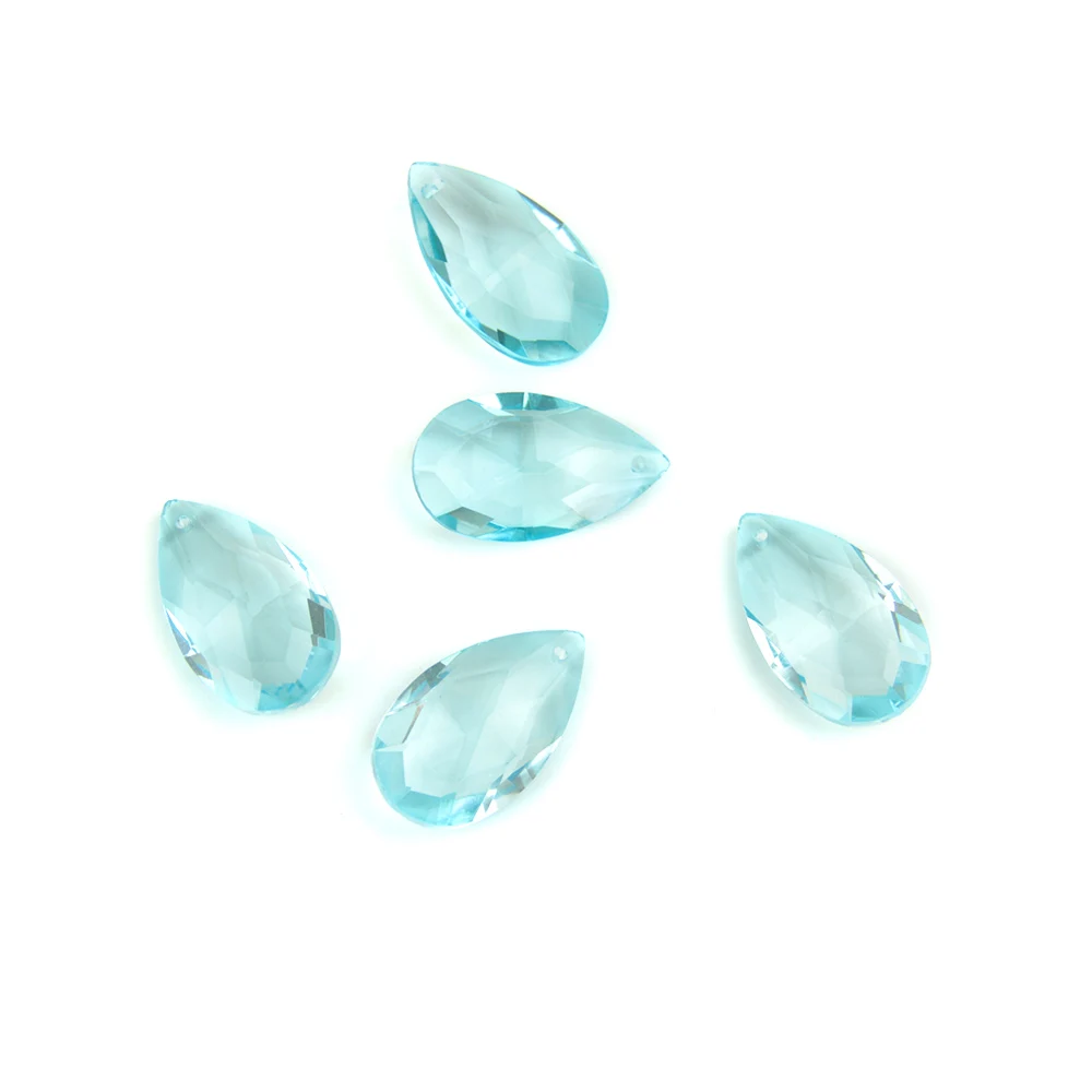 Lt.aquamarine 38mm/50mm/63mm/76mm Chandelier Glass Spare Parts Pendent Crystal Chandelier Lighting Decoration