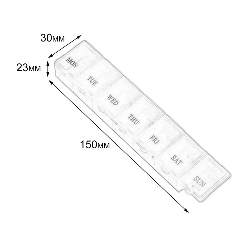 3 Màu 7 Ngày Hàng Tuần Gối Hộp Đựng Thuốc Giá Đỡ Máy Tính Bảng Sắp Xếp Lưu Trữ Hộp Đựng Ốp Lưng Hộp Đựng Thuốc Bộ Chia