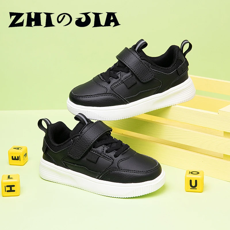 

Children's Casual Shoes Boys Girls Sneakers Autumn Comfortable Non-slip White Shoes 5 7 9 12y Children's Youth Leather Sneakers