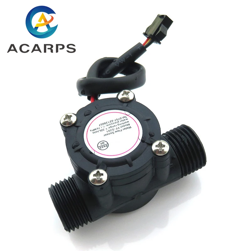 1/2" 3/4" 1" 1-1/2" 1-1/4" 2" Czujnik przepływu wody 2.0MPa Czujnik Halla Przepływomierz turbinowy DC5~18V Sterowanie przepływem cieczy