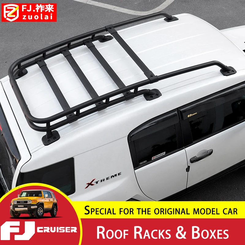 

For Toyota FJ Cruiser Roof Racks & Boxes Aluminum Magnesium Alloy Cruise Luggage Rack Expansion Platform Off-Road Modification