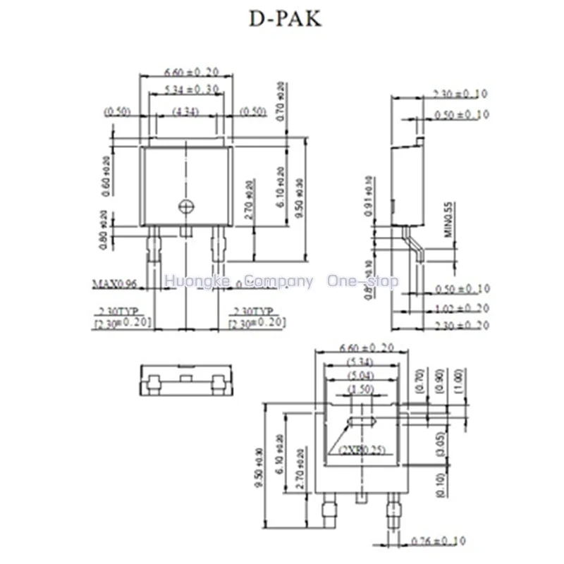 10pcs/lot MJD32CTF MJD32C MJD32 TO252 3.0 A, 100 V PNP Bipolar Power Transistor, 2000-REEL