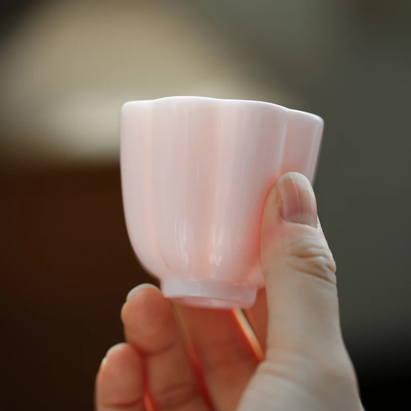 Pink Ceramic Vintage Tea Cup Small Tea Cup Porcelain Coffee Cups Tea Ceremony Creative Filizanki Do Herbaty Tea Cup Set