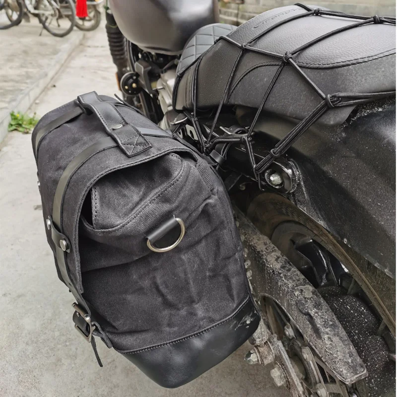 Motorcycle side bag hanging bag retro side bag pack bag side motorcycle brigade side box locomotive saddle bag waterproof