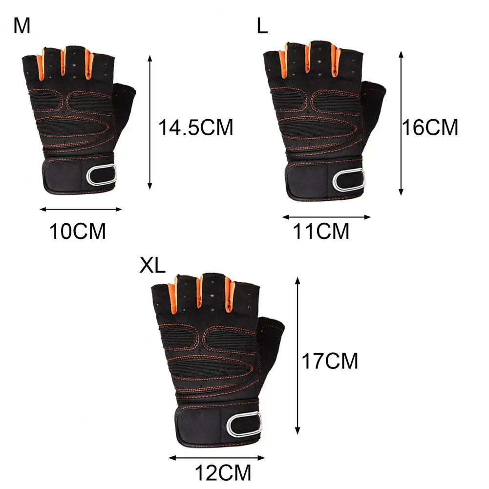 1 par respirável luvas esportivas ao ar livre anti-vibração fino metade dedo luvas com pulseira para motocicletas acessórios bens