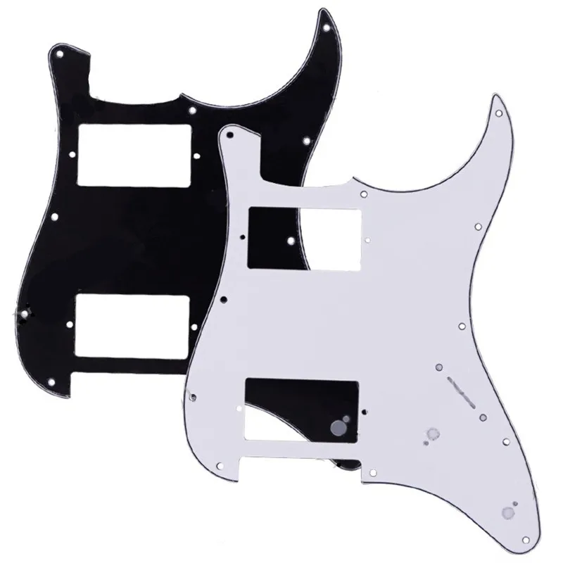 3 Ply HH Elektrische Gitarre Gitarre Schlagbrett Scratch Platte PickGuard Anti-scratch Platte Mit Schraube 2pot Montieren Loch gitarre Teile – Detail 1