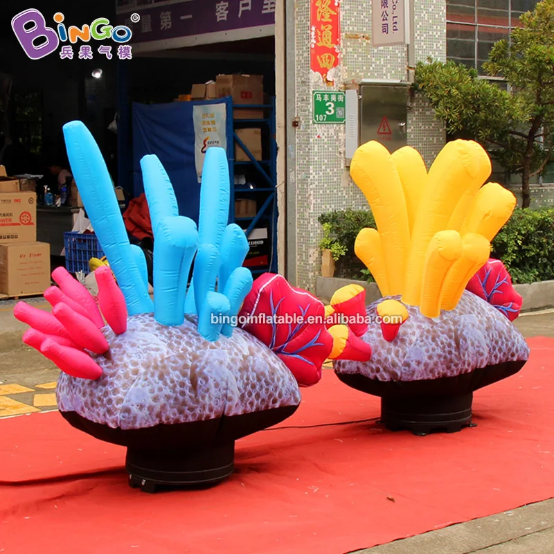 

EXQUISITE CRAFT 1.5mH colorful inflatable coral for amusement park / blow up seaweed for sale / inflatable coral ocean toys