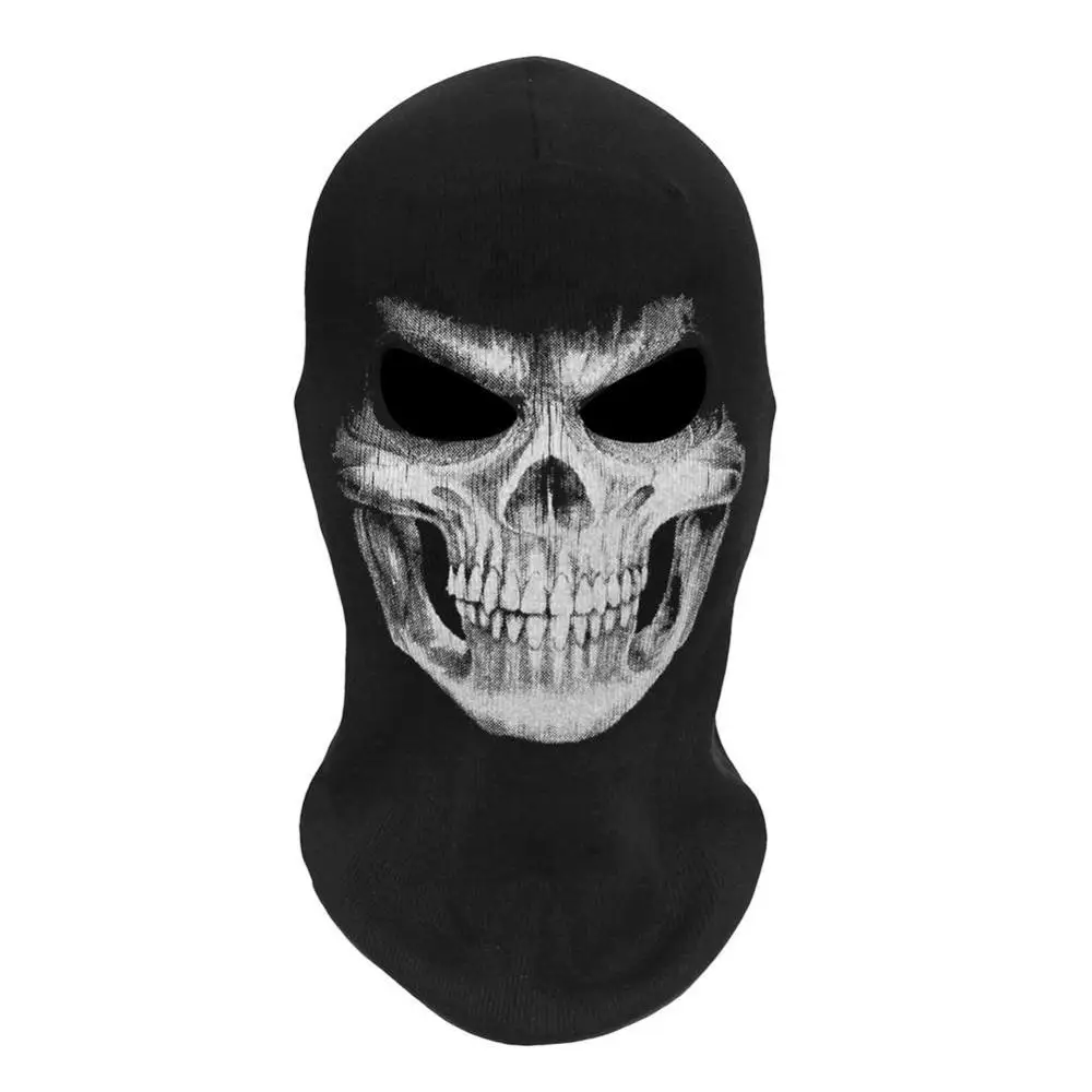 Halloween Mask Grim Reaper Scary Skull Mask Realistic Party Mask Horror Skeleton Headgear Halloween Mascara Terror