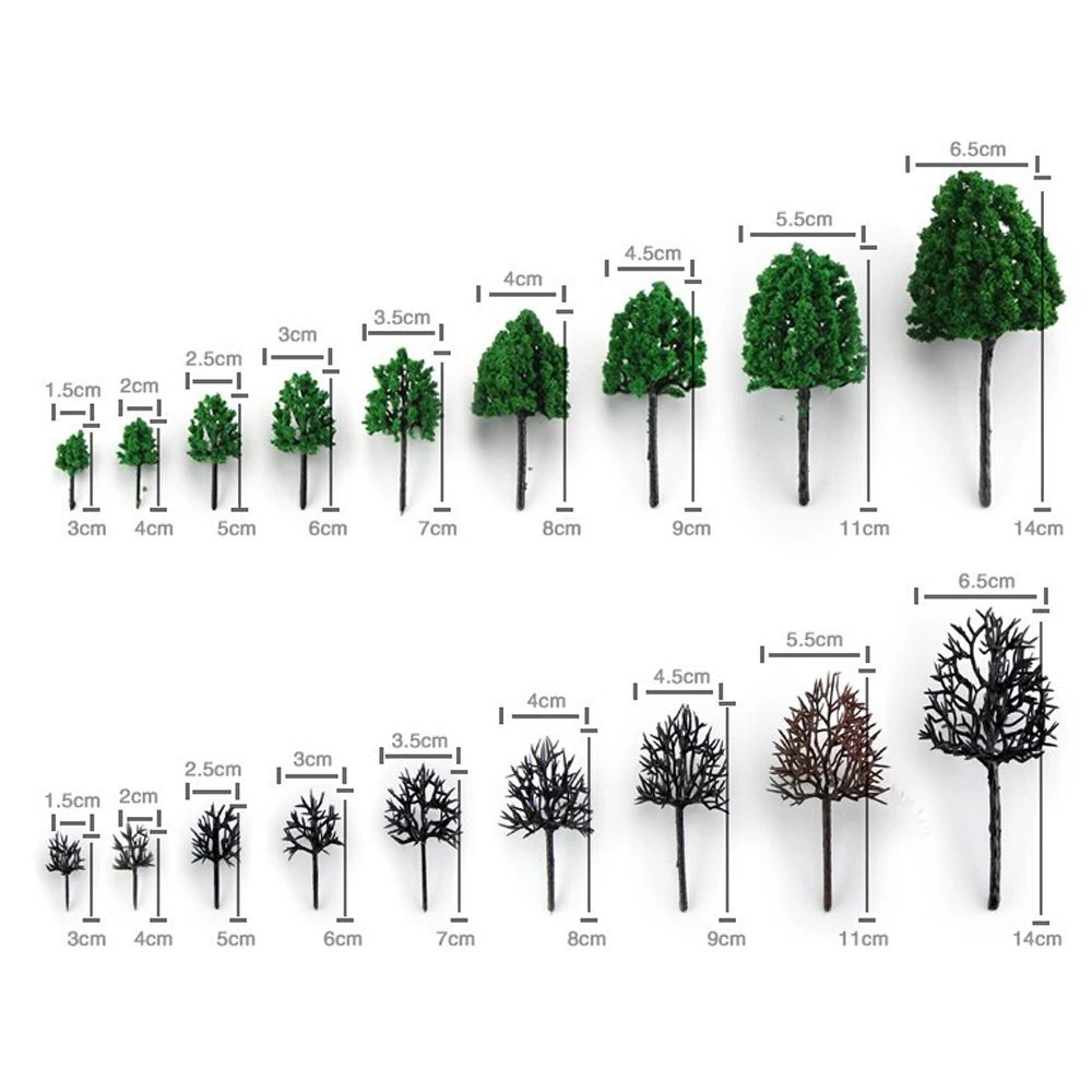 Drzewo z tworzywa sztucznego ramię MakingTree Model każdy rozmiar 3cm-16cm dla HO N G skala pociąg układ kolejowy miniaturowy krajobraz miejski z