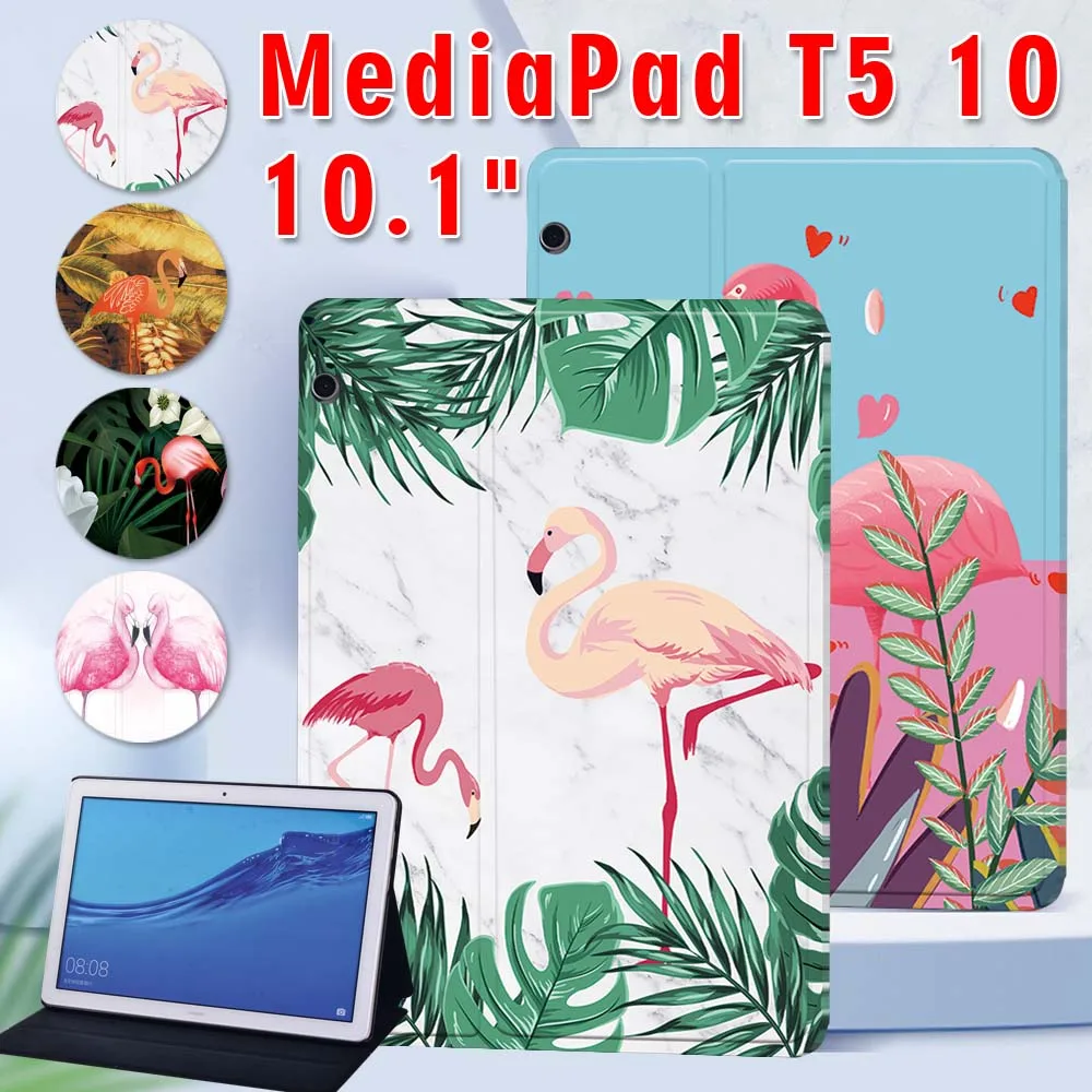 

Tablet Case for Huawei MediaPad T5 10 10.1" AGS2-W09/L09/L03/W19 Leather Stand Cover Case + Free Stylus