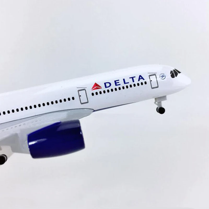 20CM Air American DELTA Airways Airbus A350 Metal Diecast Plane Model Toys Airplanes Aircraft Kids Gift Collectible