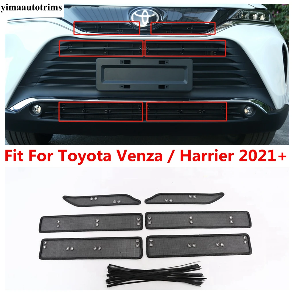 

For Toyota Venza / Harrier 2021 - 2024 Front Grille Insect Insert Net Mesh Screening Dust Protection Accessories Exterior Kit