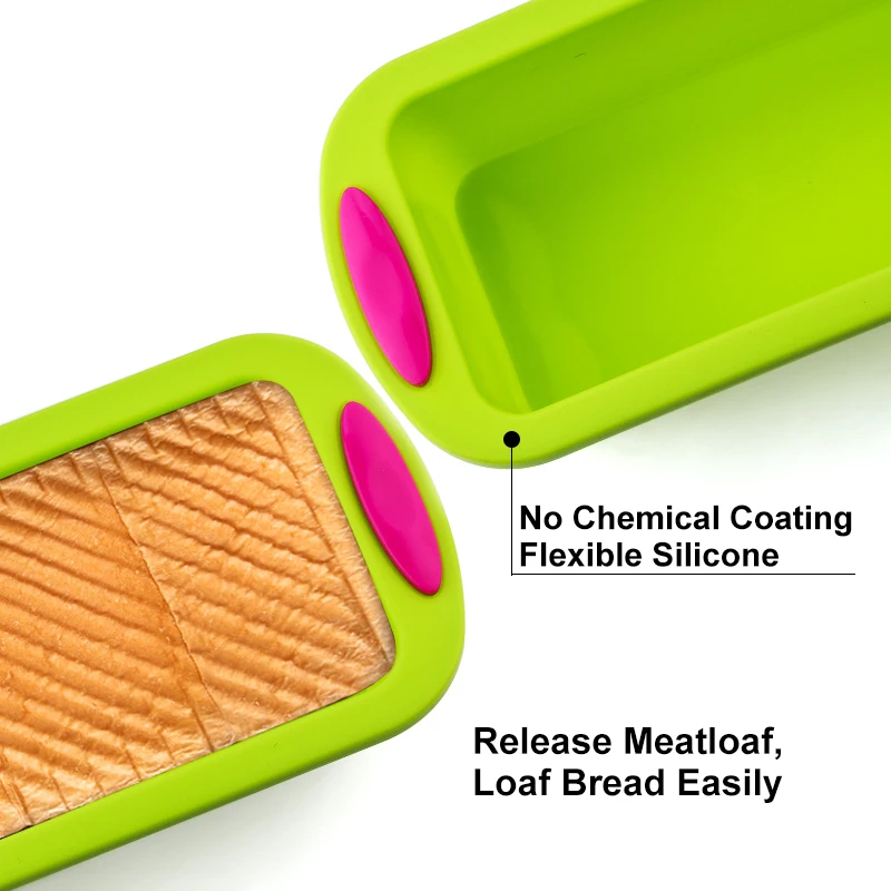 Silicone High-end Household Rectangular Toast High Temperature Resistant Round Cake Mold Non-stick Oven Available Baking Tools