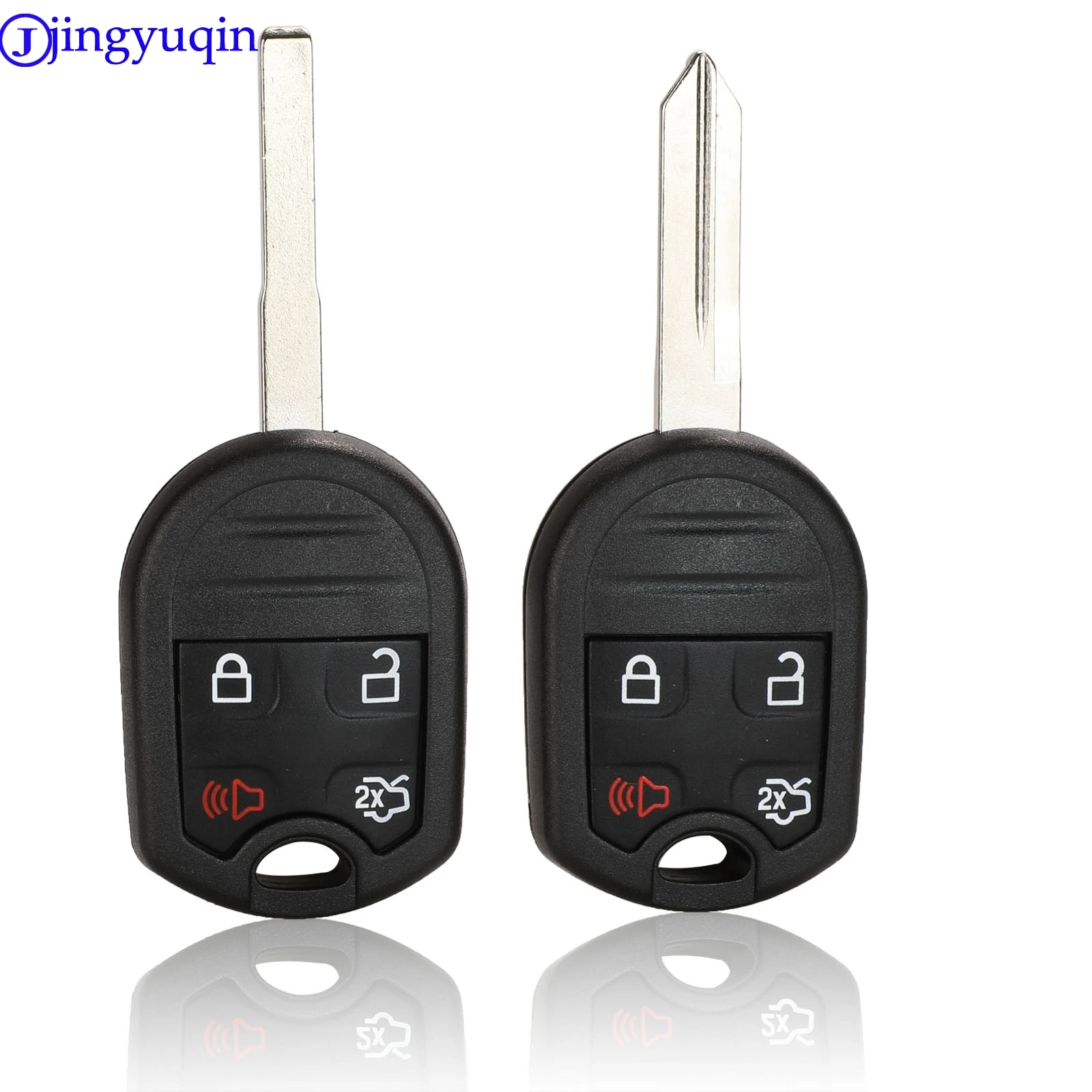 jingyuqin 4 Button Remote Keyless Car Key For Ford Edge Escape Expedition Explorer Case