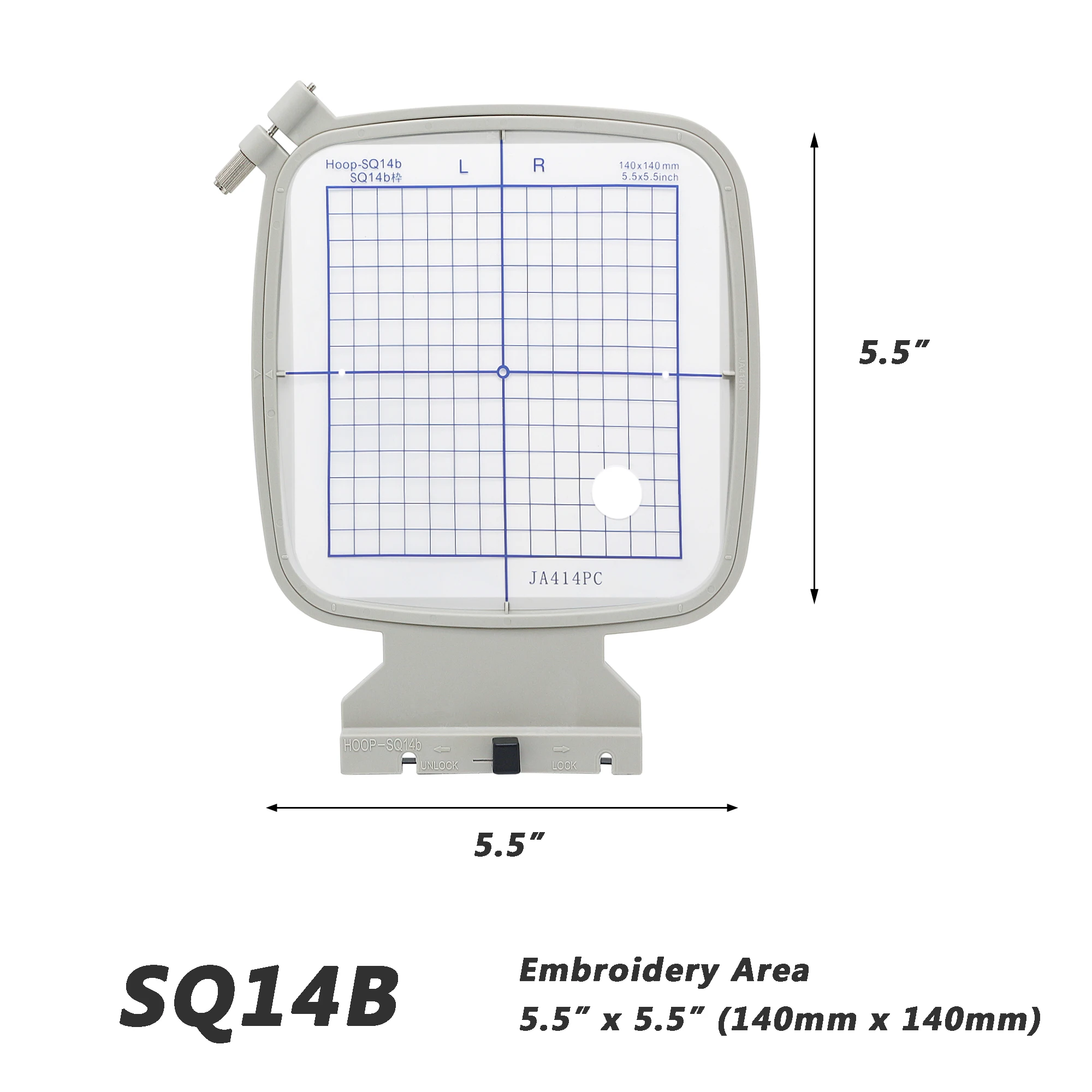 Sew Tech-Embroidery Hoop for Janome MC 500E 400E 550E Embroidery Machine, SQ14B