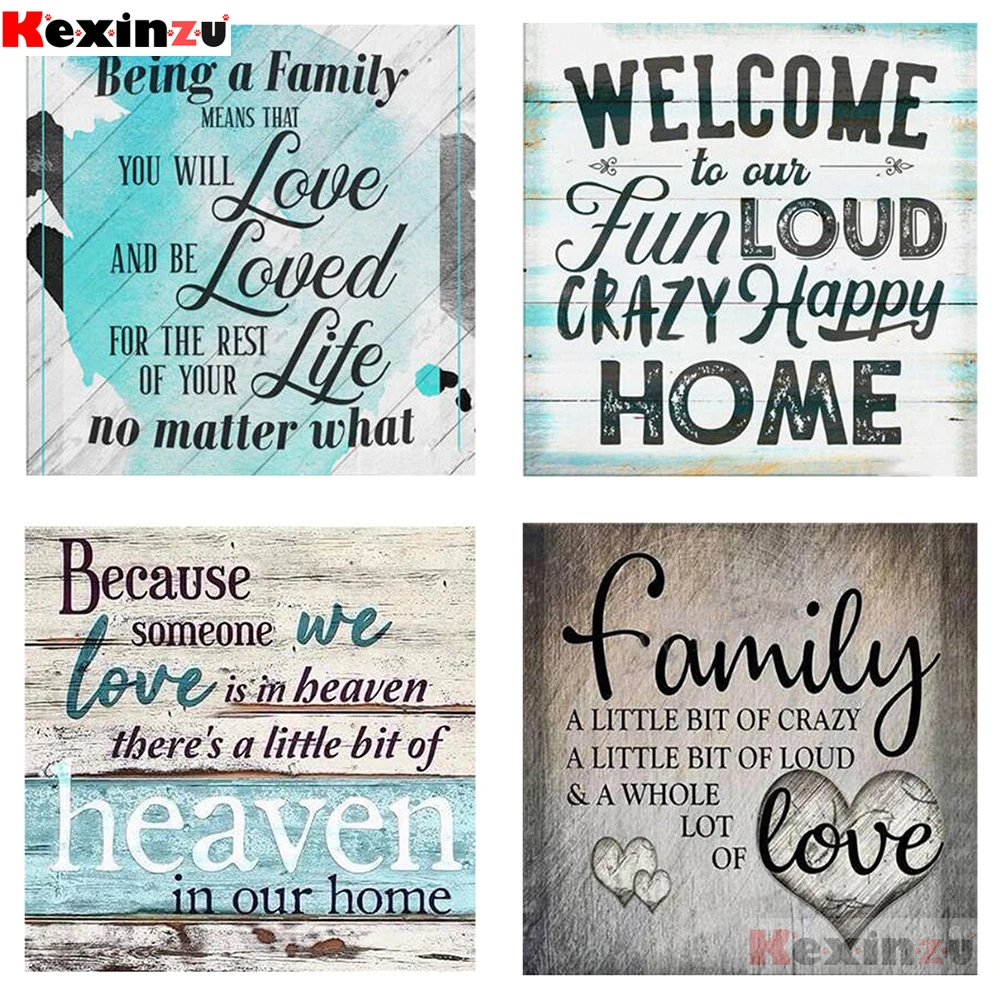 KEXINZU 5D Diamond Painting Full Drill Square Blackboard Diamond Art Embroidery Blackboard Decoration For Home bedroom Gift Y154