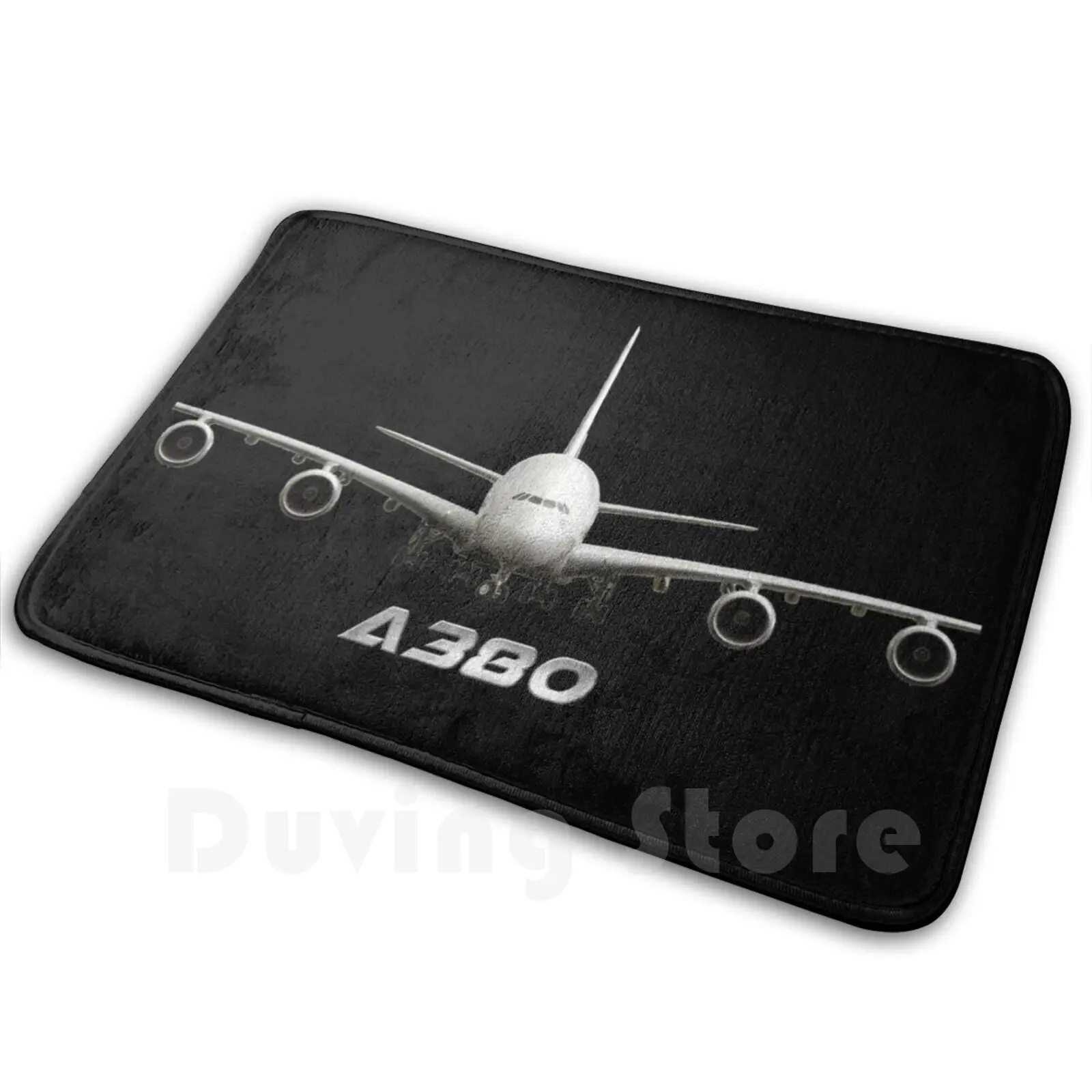 A380 Jet Carpet Mat Rug Cushion A380 Airbus Plane Flyer Fly Travel Jumbo Jet Fan